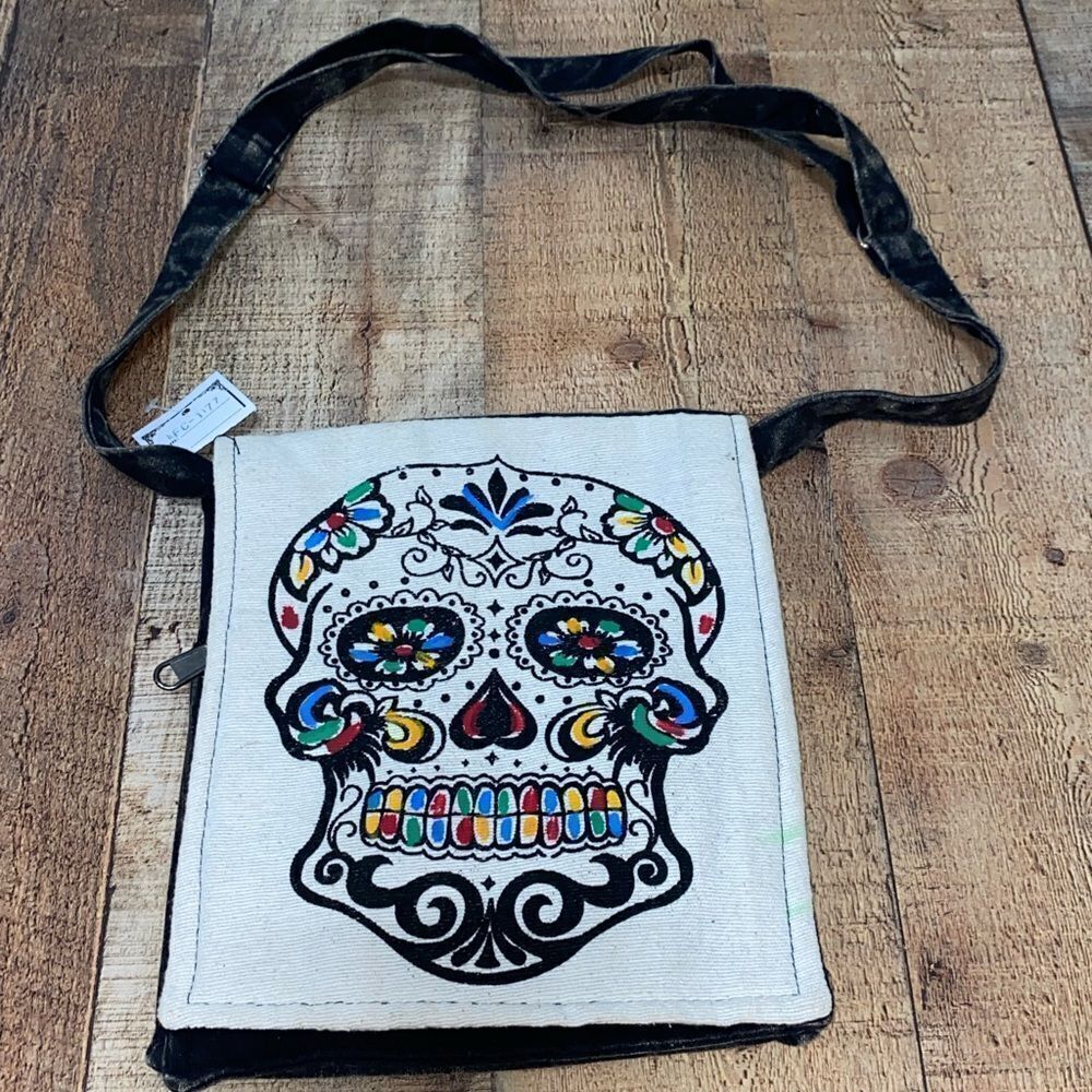 Cotton Mini Multi sugar Skull Mini File Bags crossbody